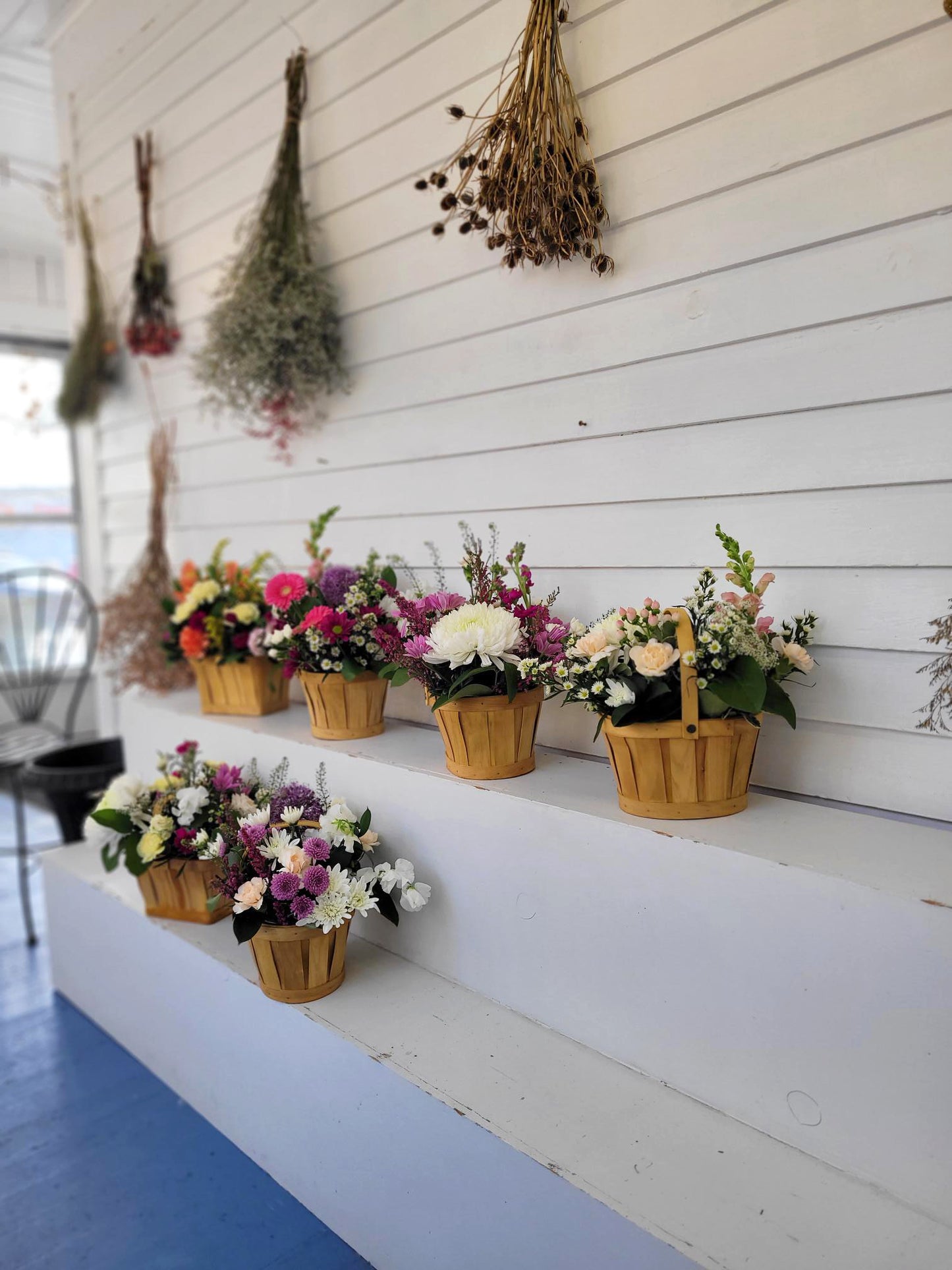 Basket of Bright Blooms