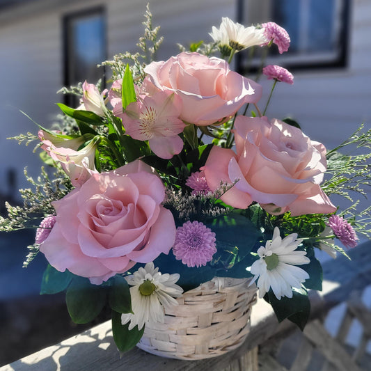 Mother's Love Rose Basket