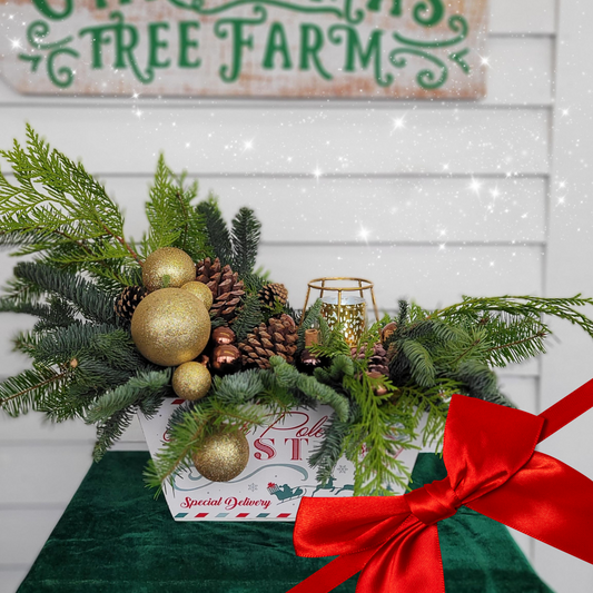 "Santa Mail" Christmas Arrangement