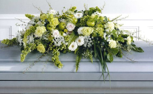 Green Casket Spray