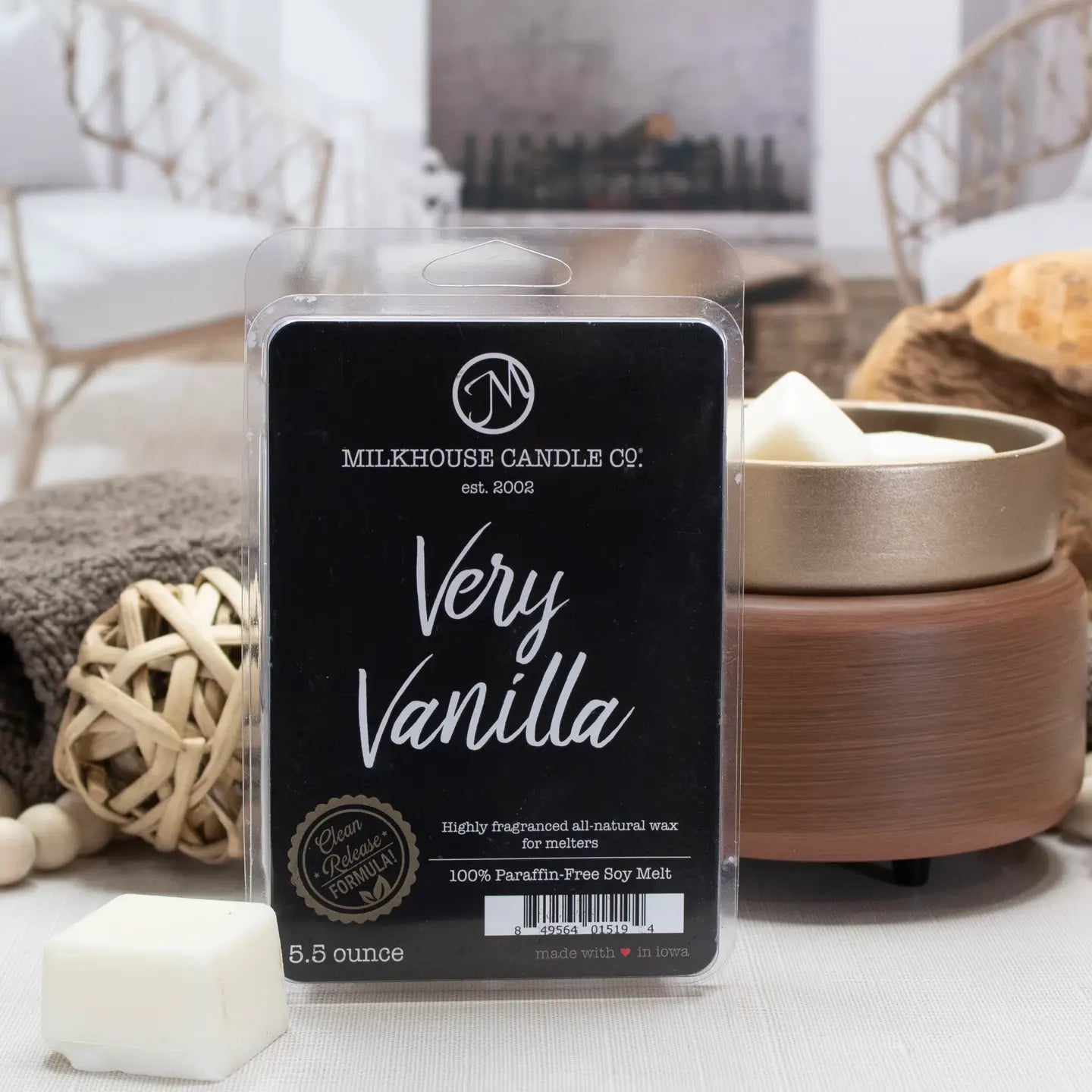 5.5 oz Wax Melts: Very Vanilla - Milkhouse Candle Co.