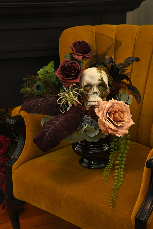 Gothic Floral Halloween Arrangement